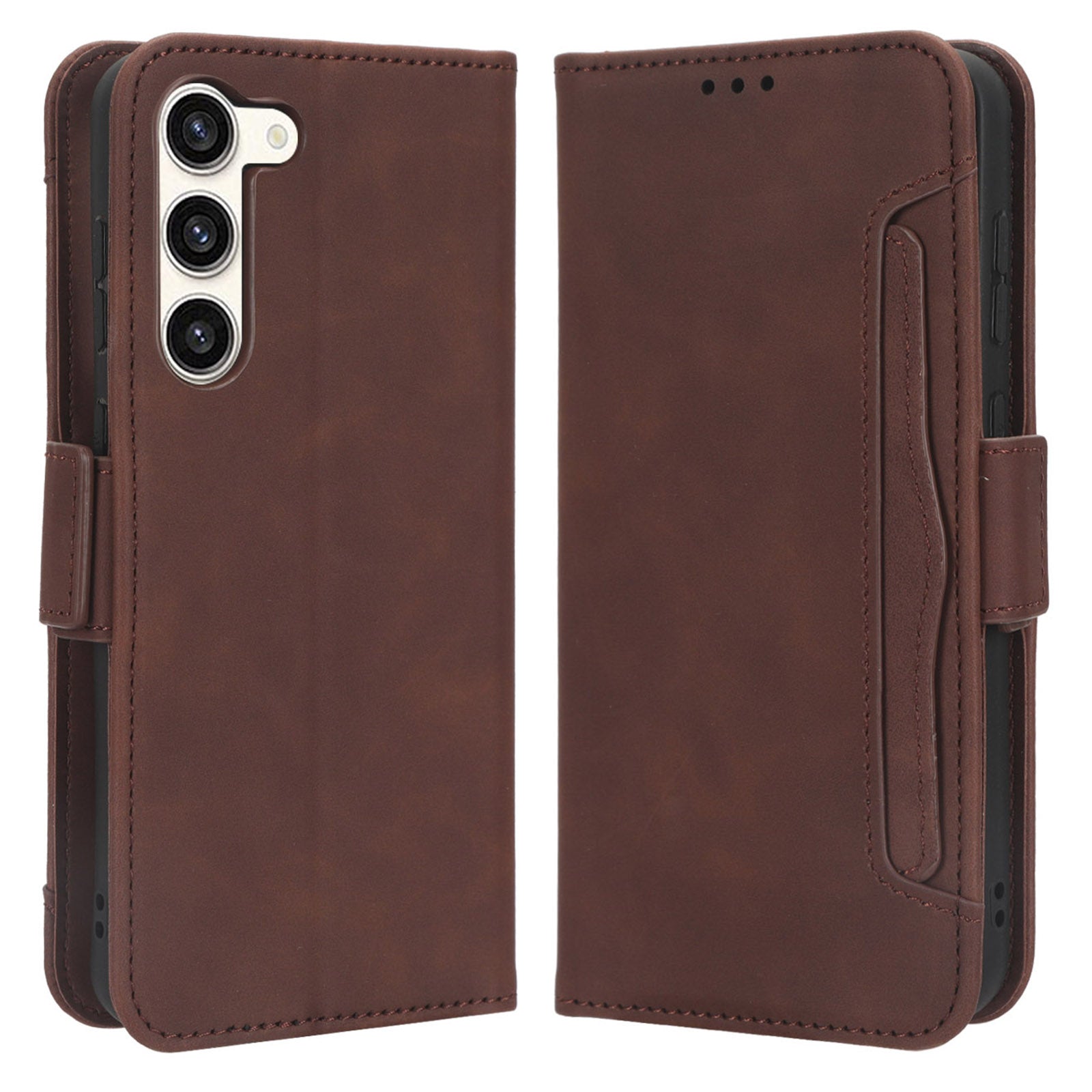 Wallet Flip Cover for Samsung Galaxy S23 PU Leather Phone Case Multiple Card Slots Stand Shell Wallet Flip Cover for Samsung Galaxy S23 PU Leather Phone Case Multiple Card Slots Stand Shell
